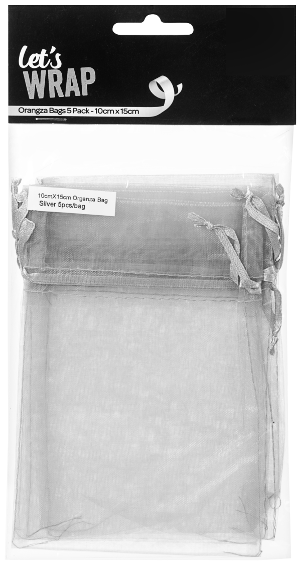 Small Organza Bag 10x15cm 5pk