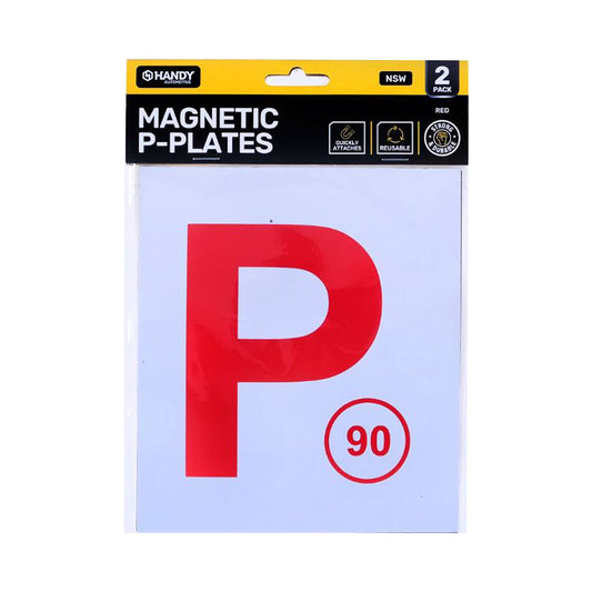 Handy Auto Magnetic P Plate Red NSW
