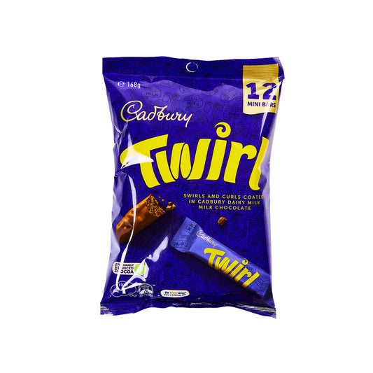 Cadbury Twirl Chocolate Sharepack 168g 12PK