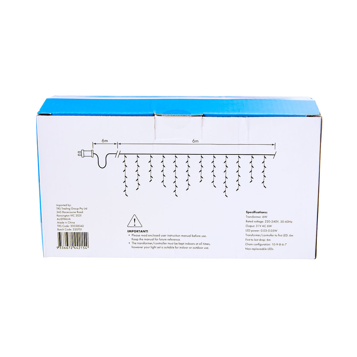 Christmas Low-Voltage Icicle Light 400 LED