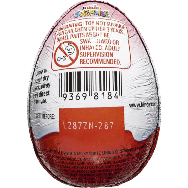 Kinder Surprise Chocolate Egg 20g