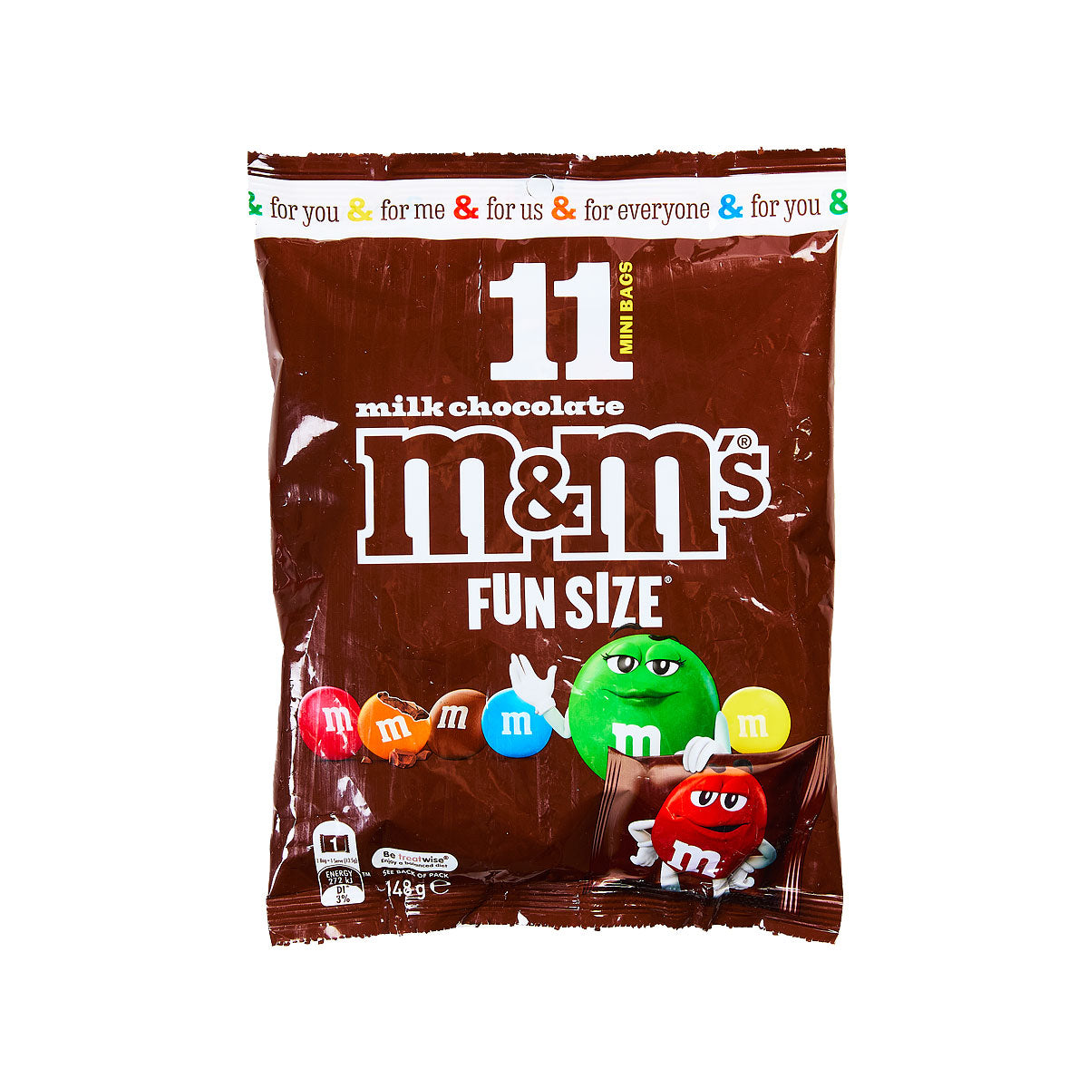 M&M Chocolate Funsize Sharepack 148g 11PK