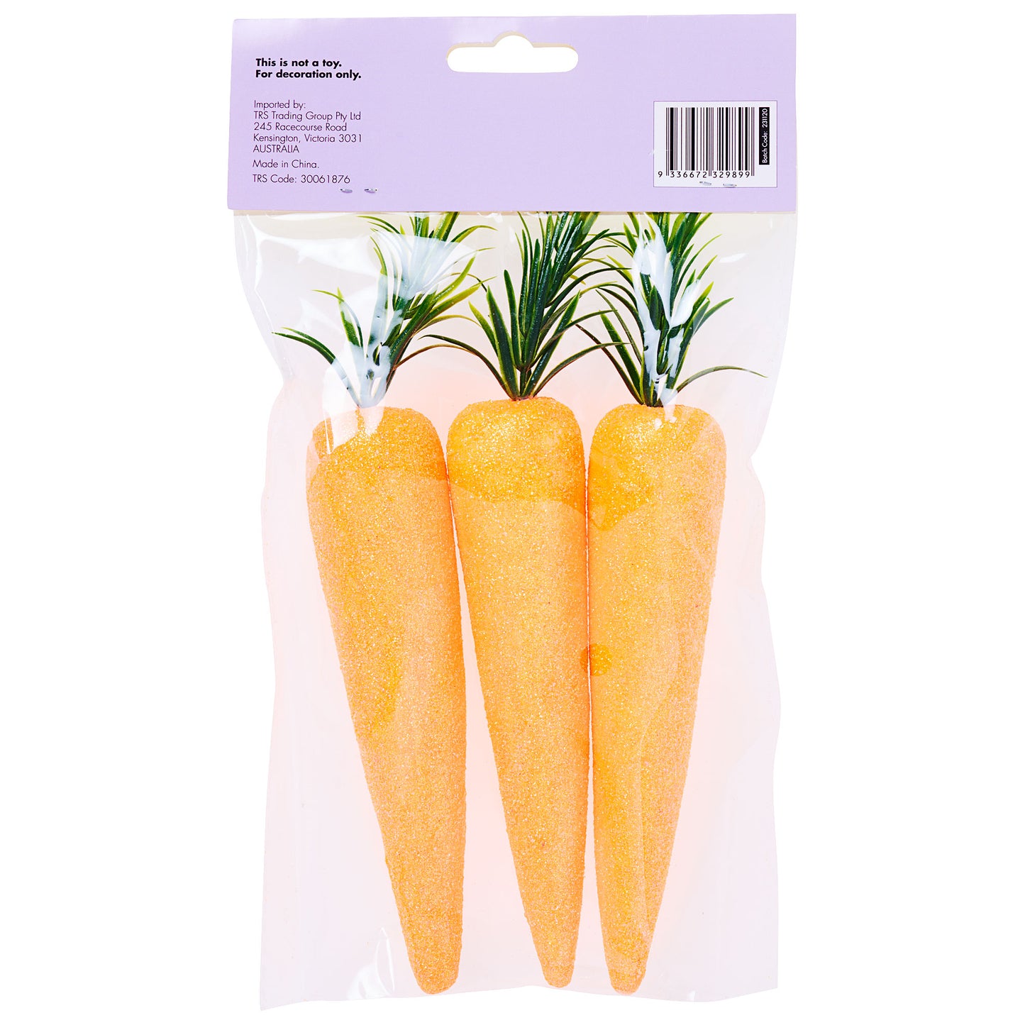 Easter Foam Carrots 3pk