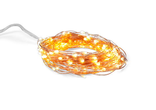 White LED Copper Wire 100 Lights