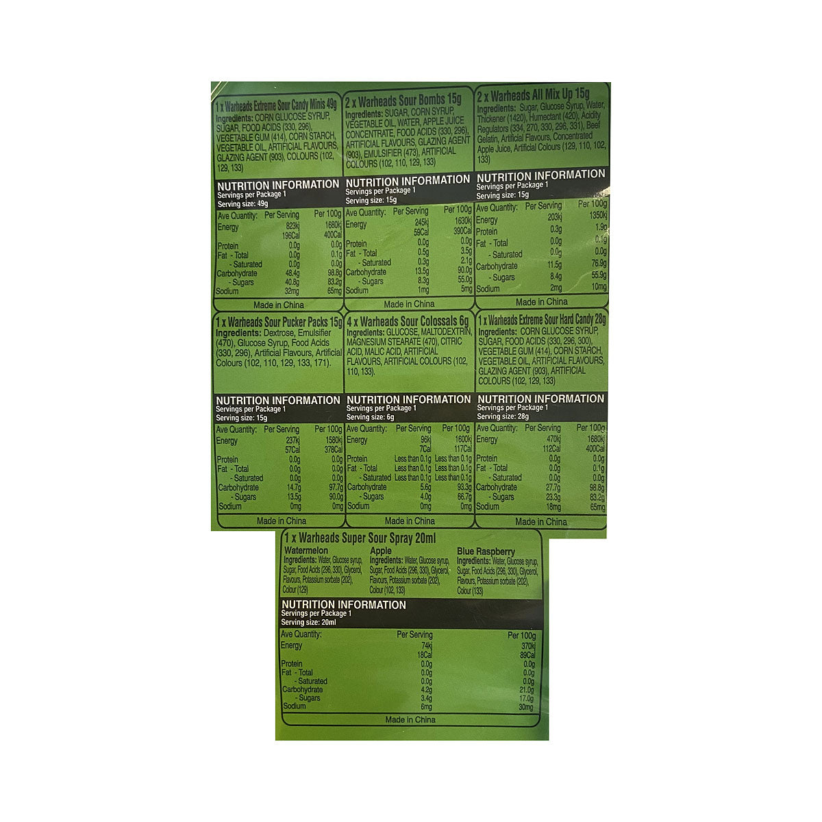 Warhead Stocking 175g