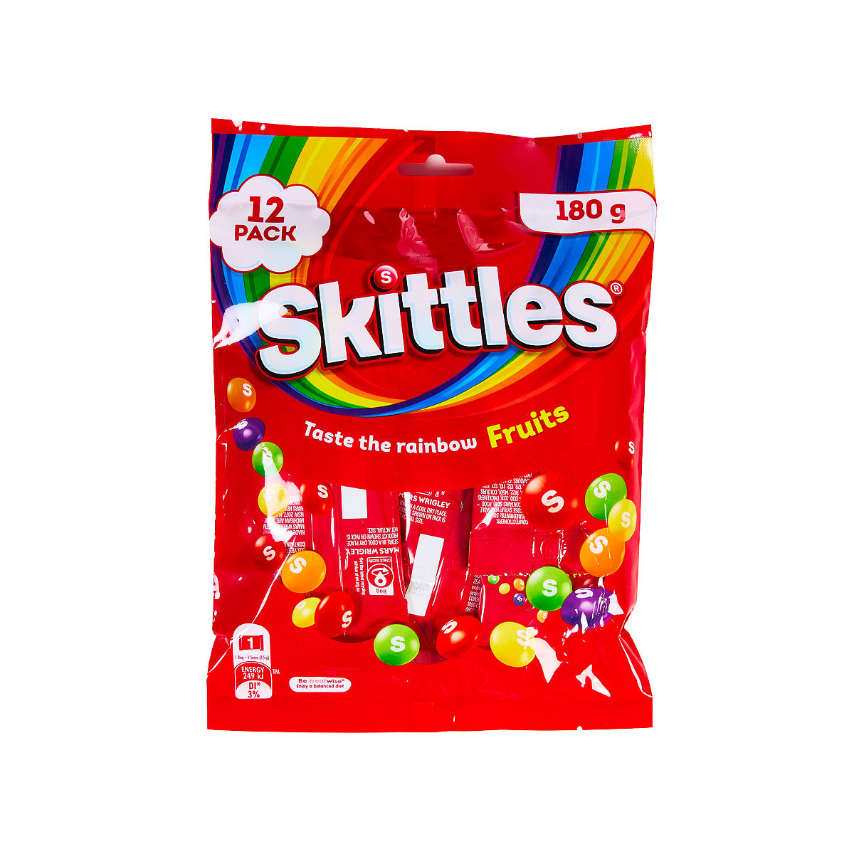 Skittles Chewy Fruit Sharepack 12pk 180g