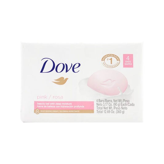 Dove Beauty Soap Bars Pink x4 100g