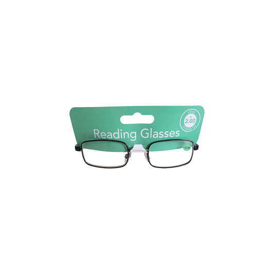 Easy Reader Glasses 200 Black Metal