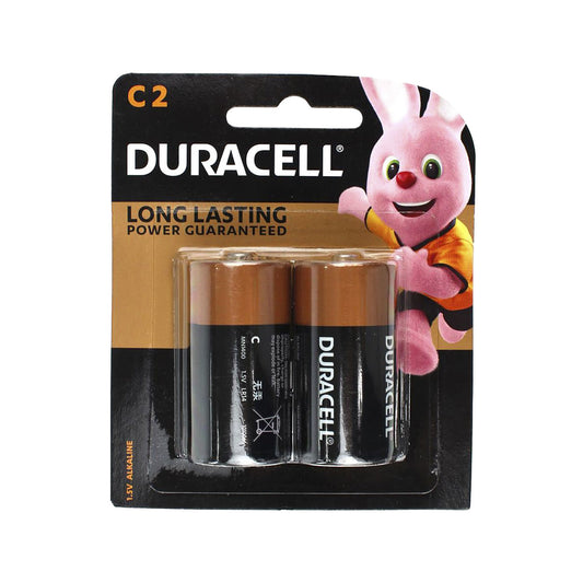 Duracell C Alkaline Batteries 2pk