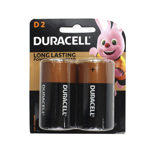 Duracell D Alkaline Batteries 2pk