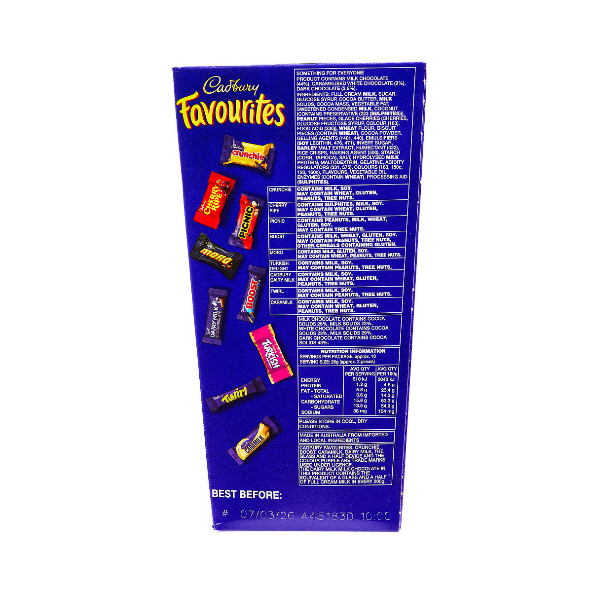 Cadbury Favourites Boxed Chocolate 265g