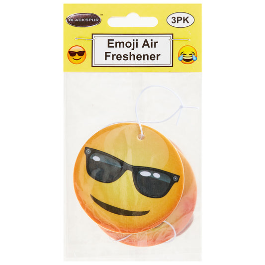Blackspur Emoji Air Freshener Assorted 3pk