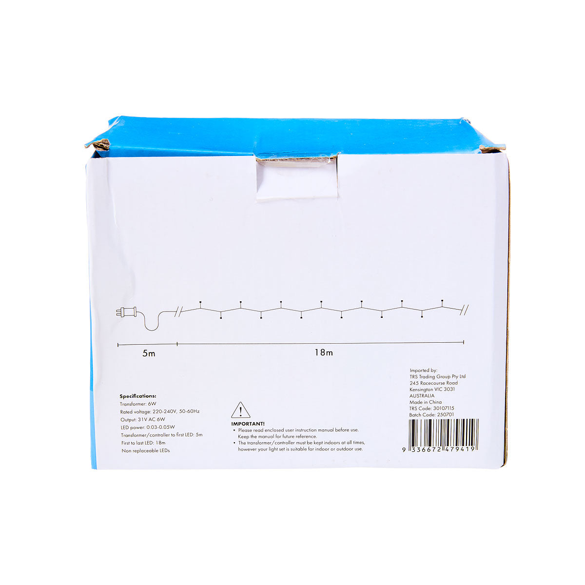 Christmas Low-Voltage Fairy Lights Warm White 250 LED