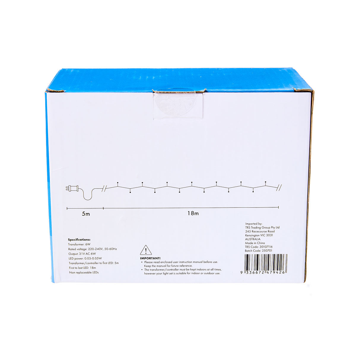 Christmas Low-Voltage Fairy Lights Cool White 250 LED