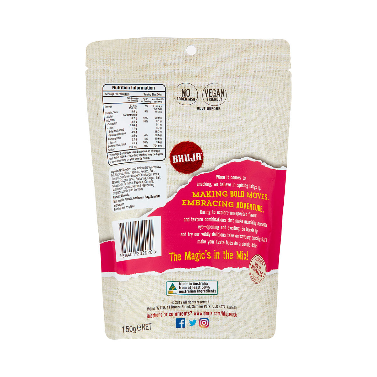 Bhuja Zingy Mix 150g