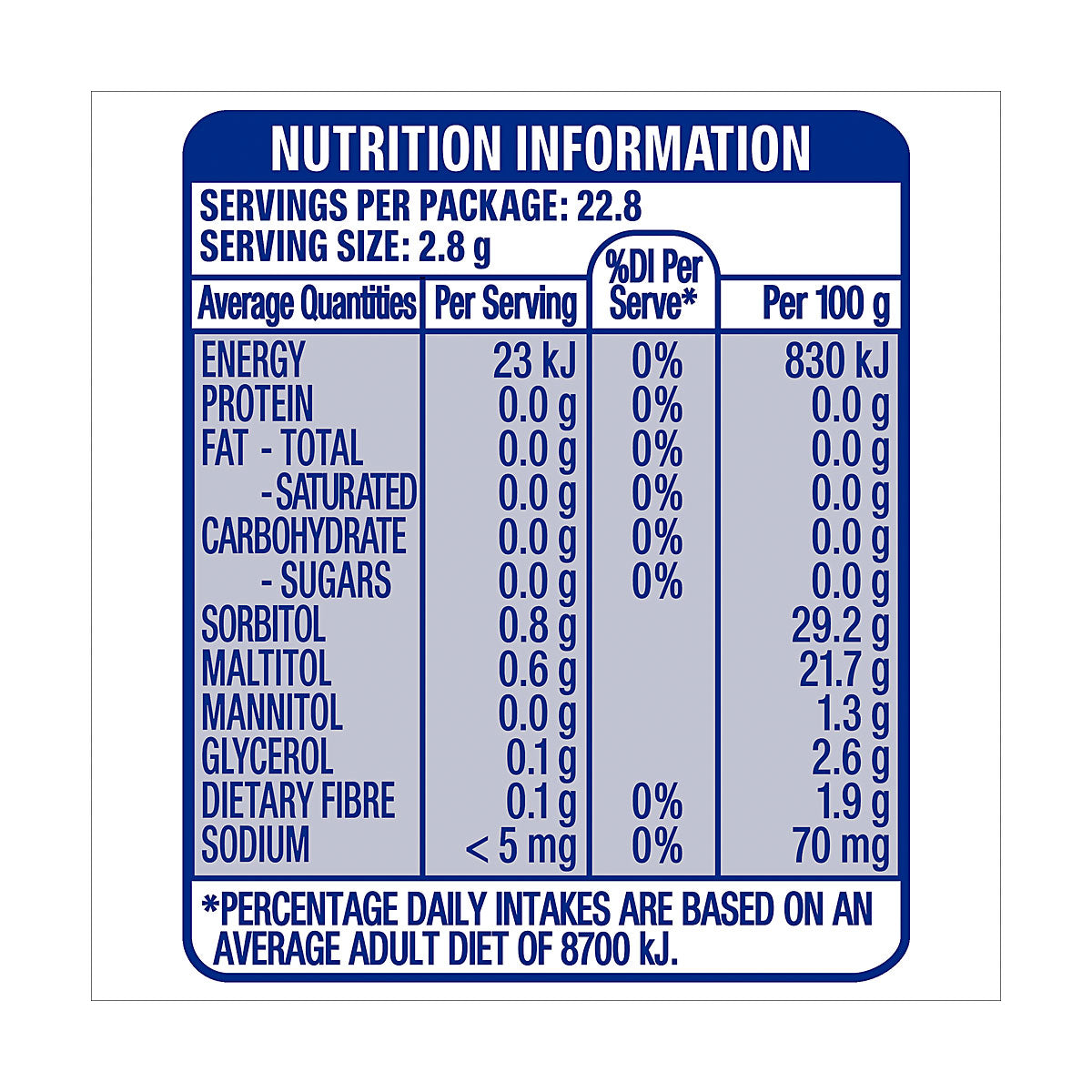 Extra Bubblemint Pellet Bottle 64g