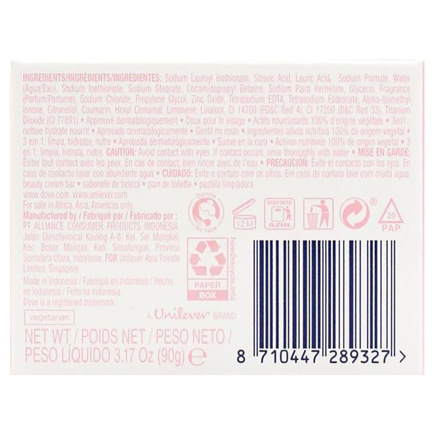 Dove Soap Pink 100g