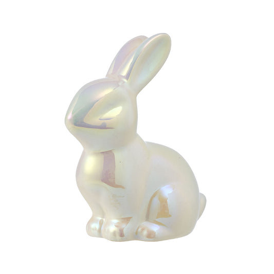 Easter Metallic Ceramic Bunny Assorted