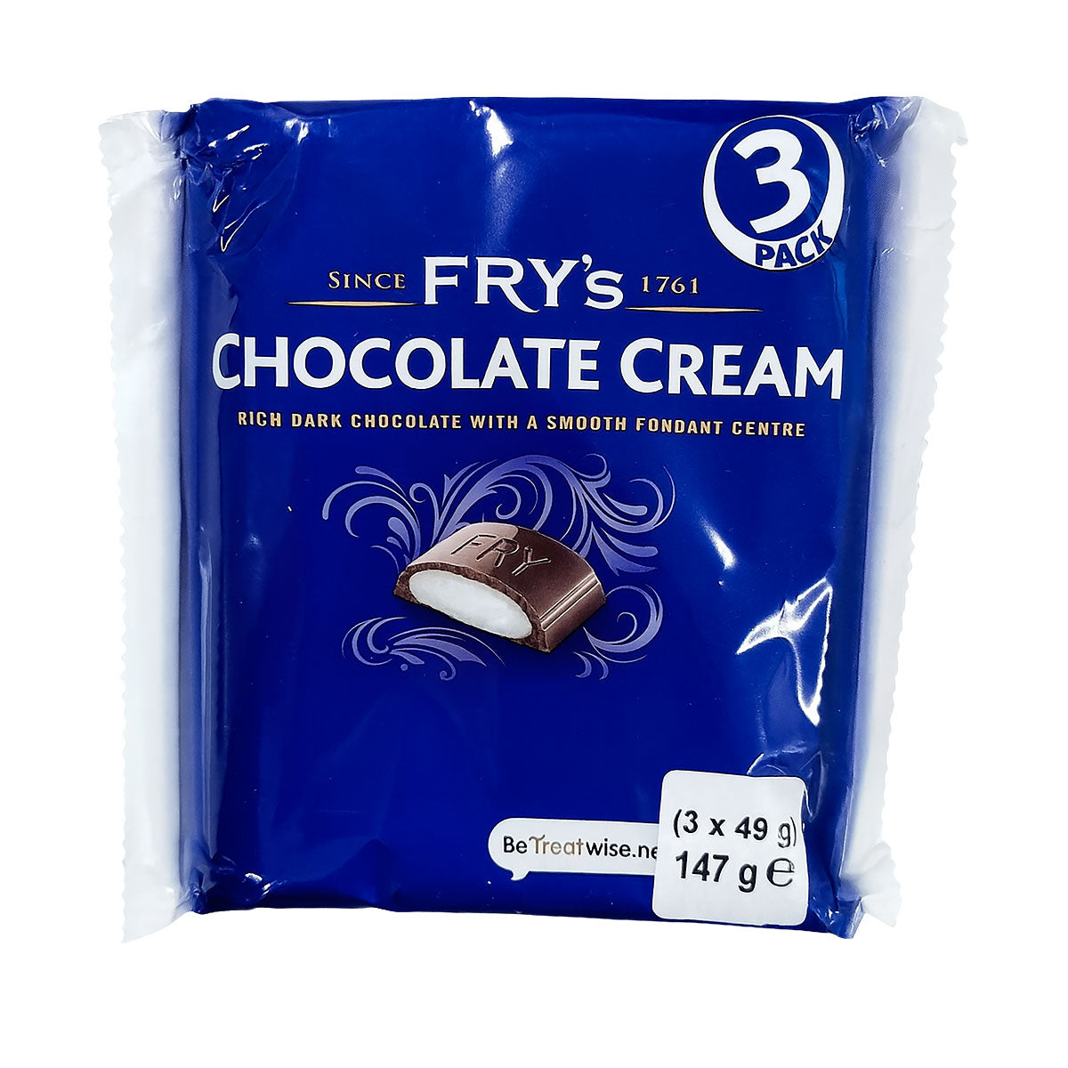 UK Frys Chocolate Cream 147g 3pk