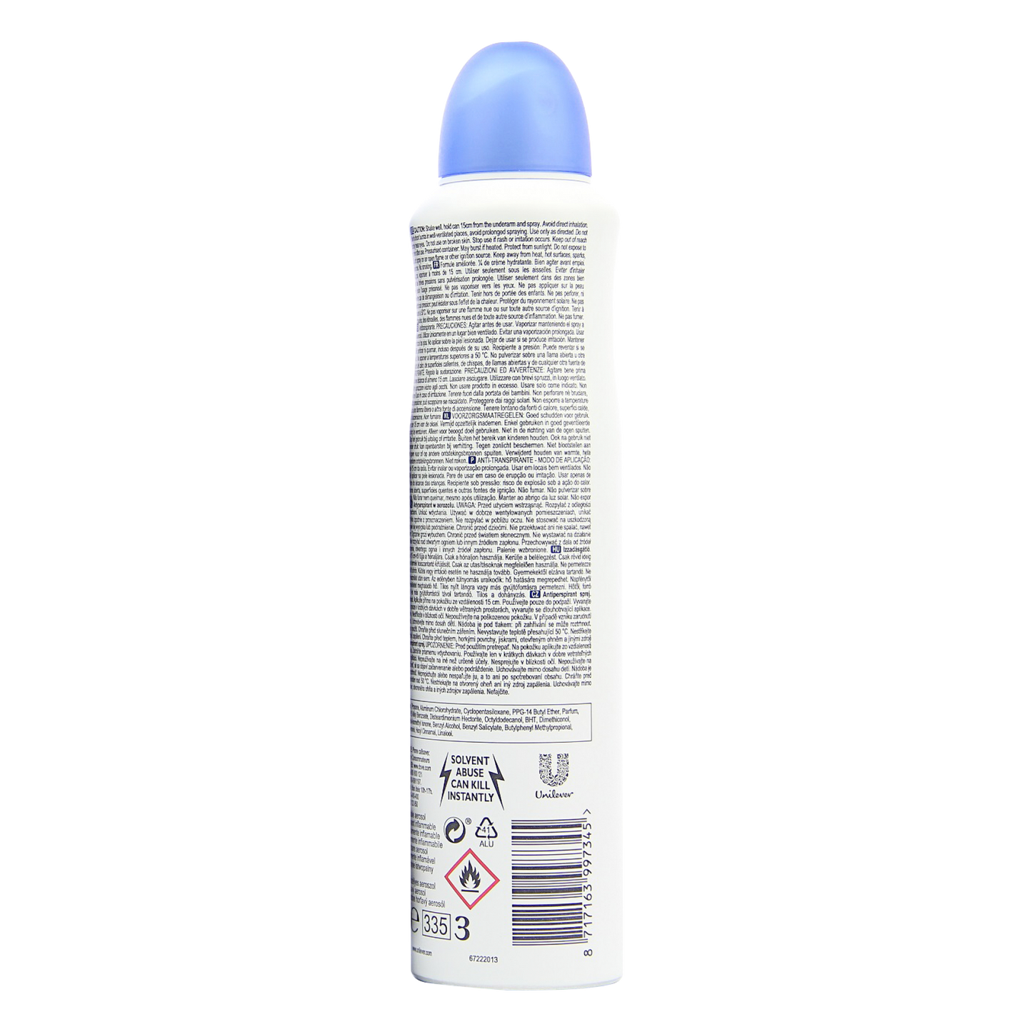 Dove Original Antiperspirant Deodorant 250mL