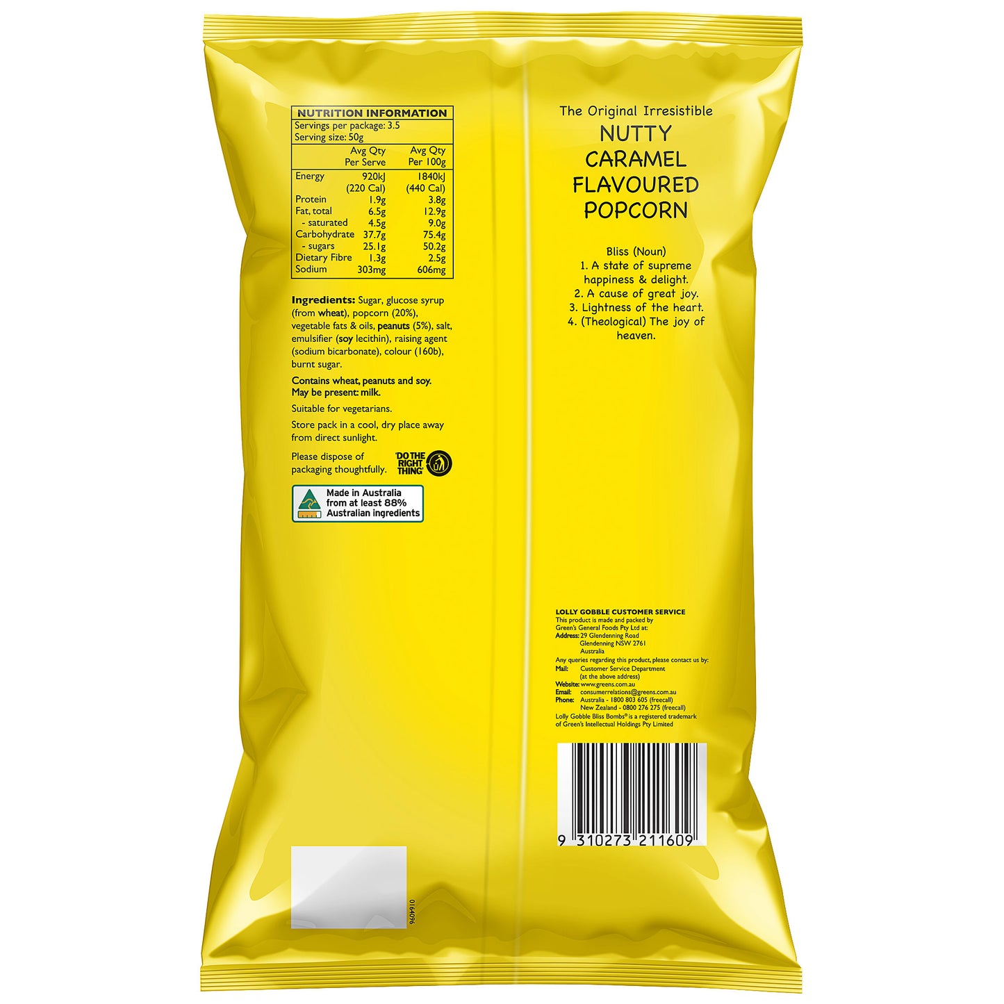 Lolly Gobble Bliss Bombs Popcorn 175g