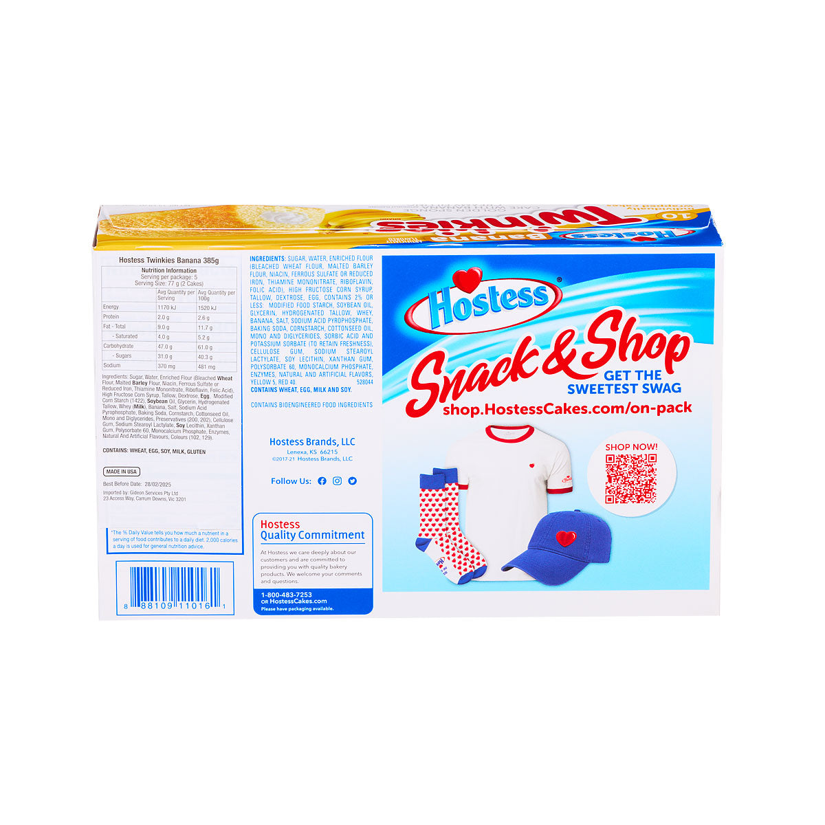 Hostess Twinkies Banana 385g 10pk