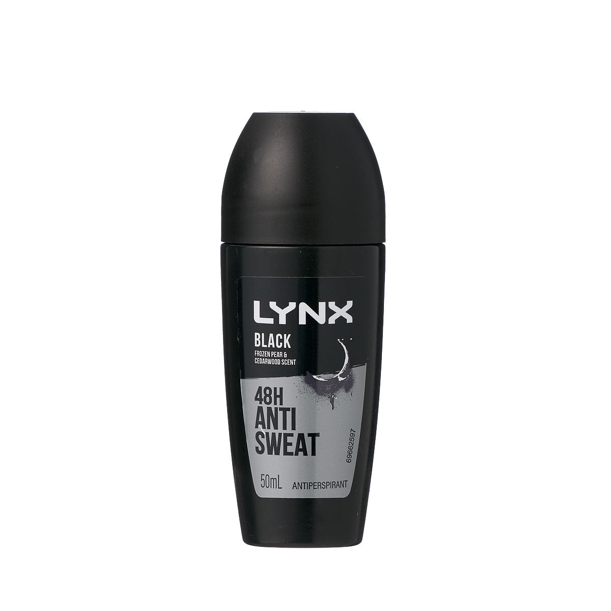 Lynx Antiperspirant Roll-On Black Frozen Pear & Cedarwood Scent 48hr 50mL