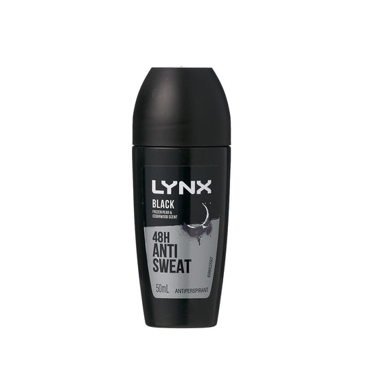 Lynx Antiperspirant Roll-On Black Frozen Pear & Cedarwood Scent 48hr 50mL