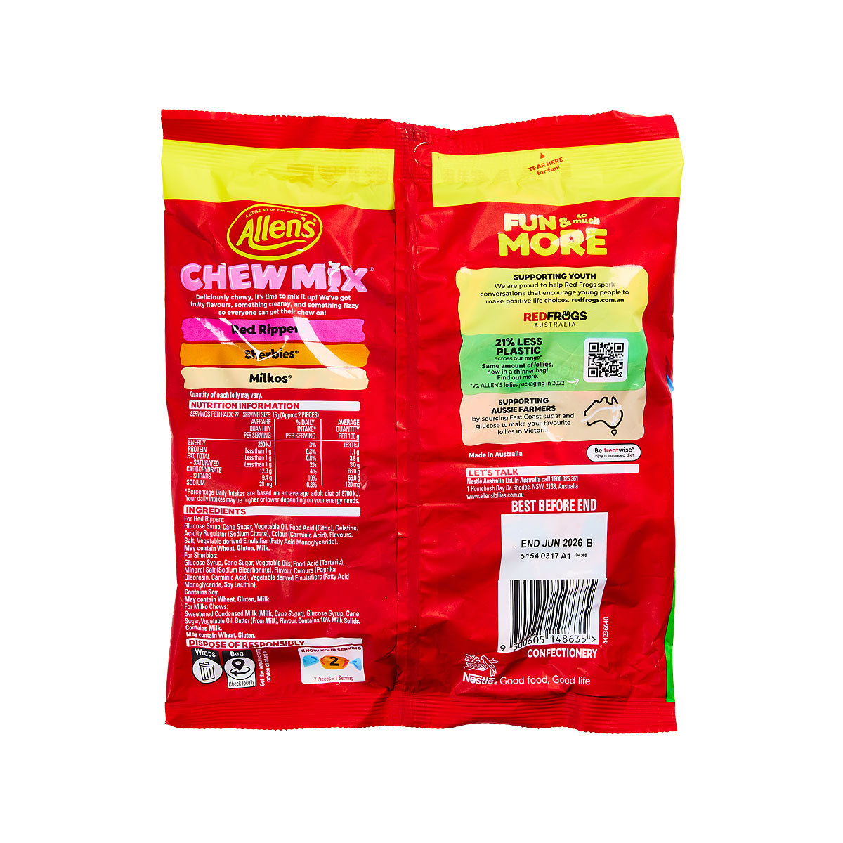 Allens Fam Size Chewmix 335g