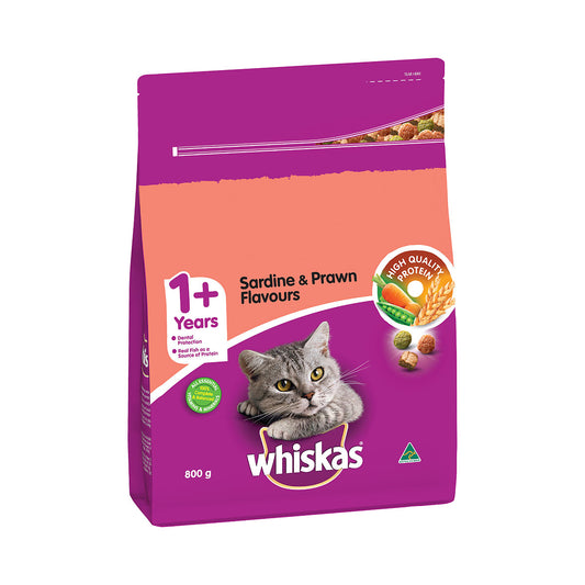 Whiskas Adult Sardine and Prawn Flavours 800g