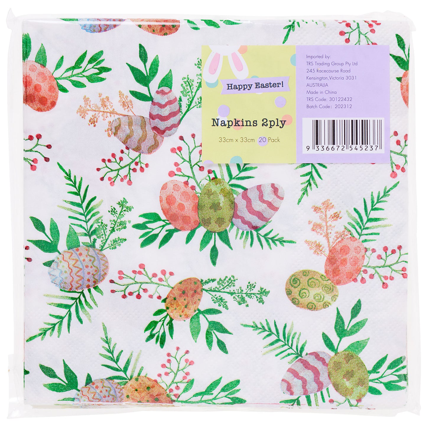 Easter Napkins 20pk Assorted