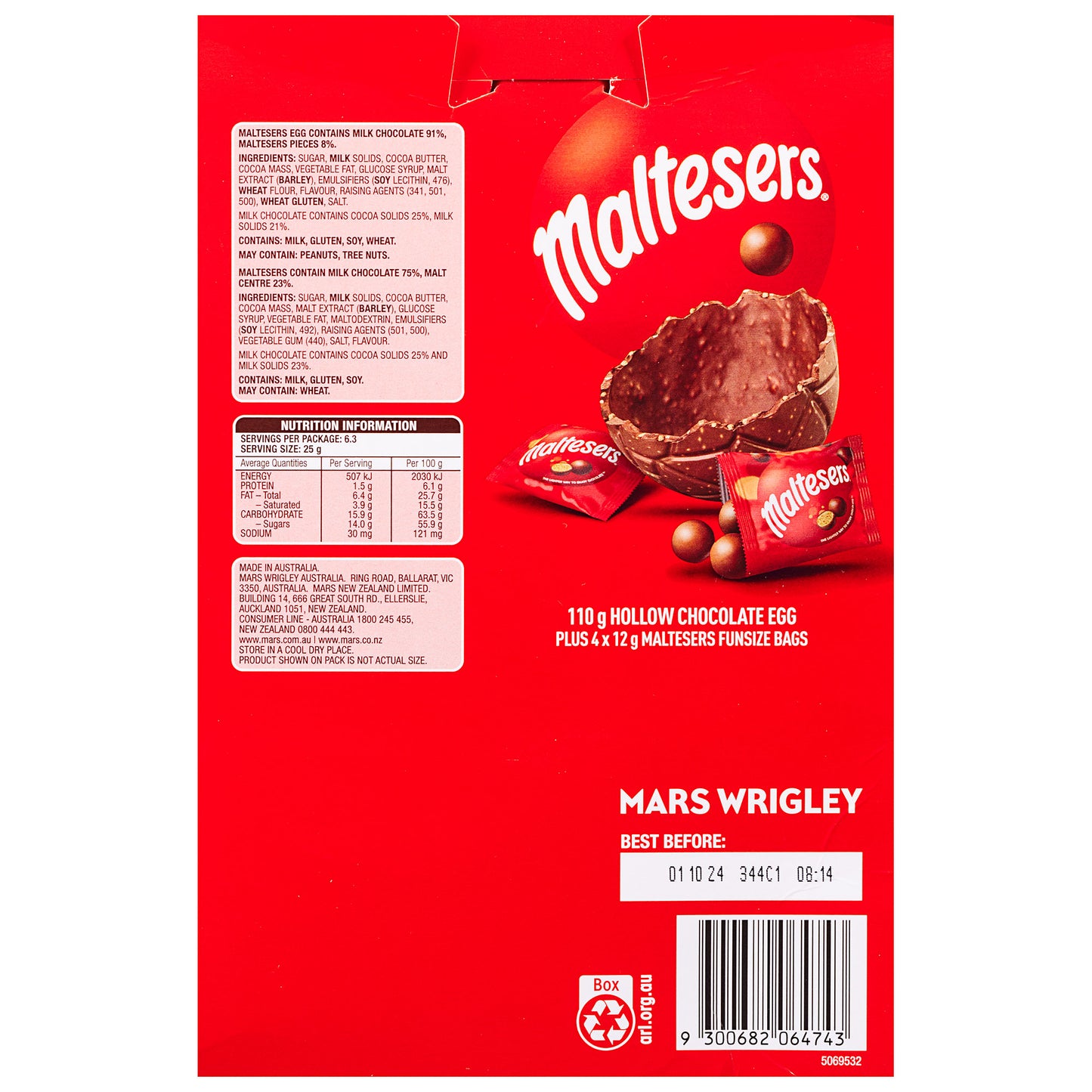 Maltesers Egg Gift Box 158g