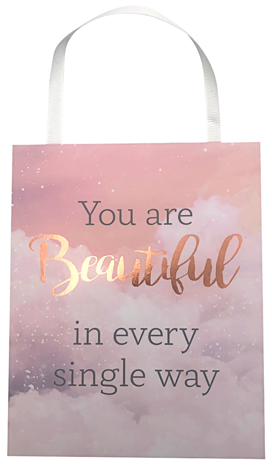 'You Are Beautiful' Hanging Plaque