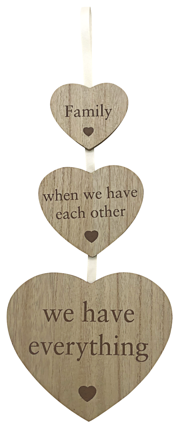 Hanging Plaque - Family