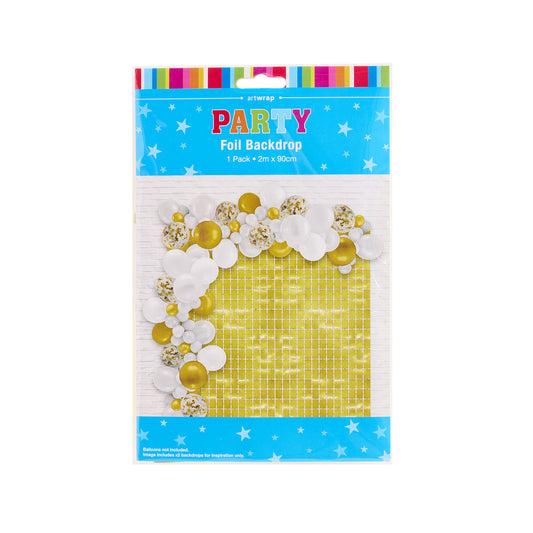 Backdrop Square Gold 2mx90cm