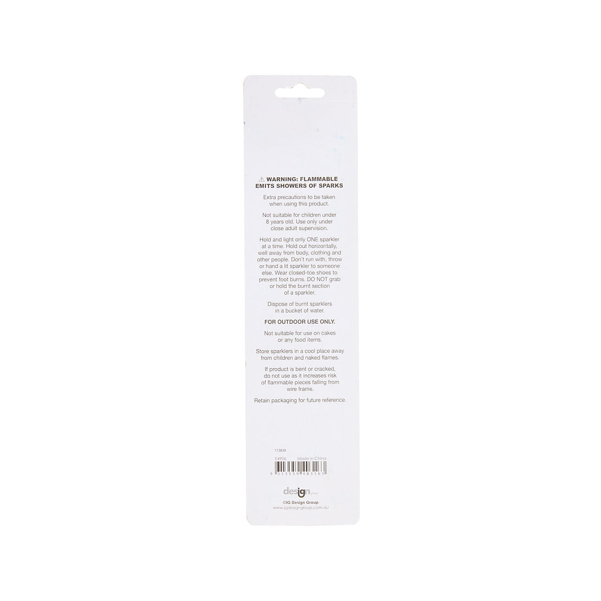 Sparkler Silver 20cm 12pk