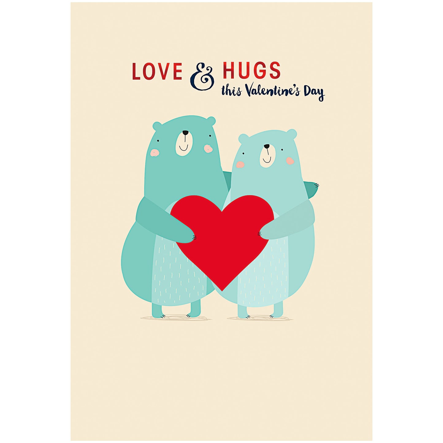 Valentine's Day Card Love & Hugs