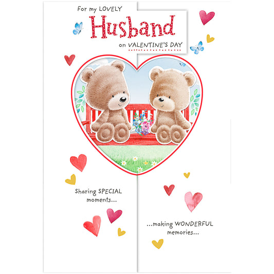 Valentine's Day Card For My Lovely Husband Card