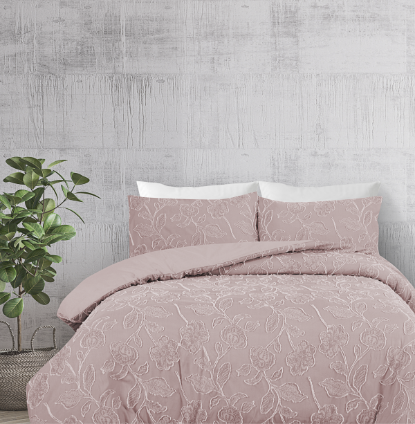 Avalyn Road Kristina Textured Quilt Cover Set QB Assorted