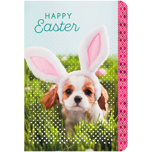 Easter Card Puppy With Bunny Ears