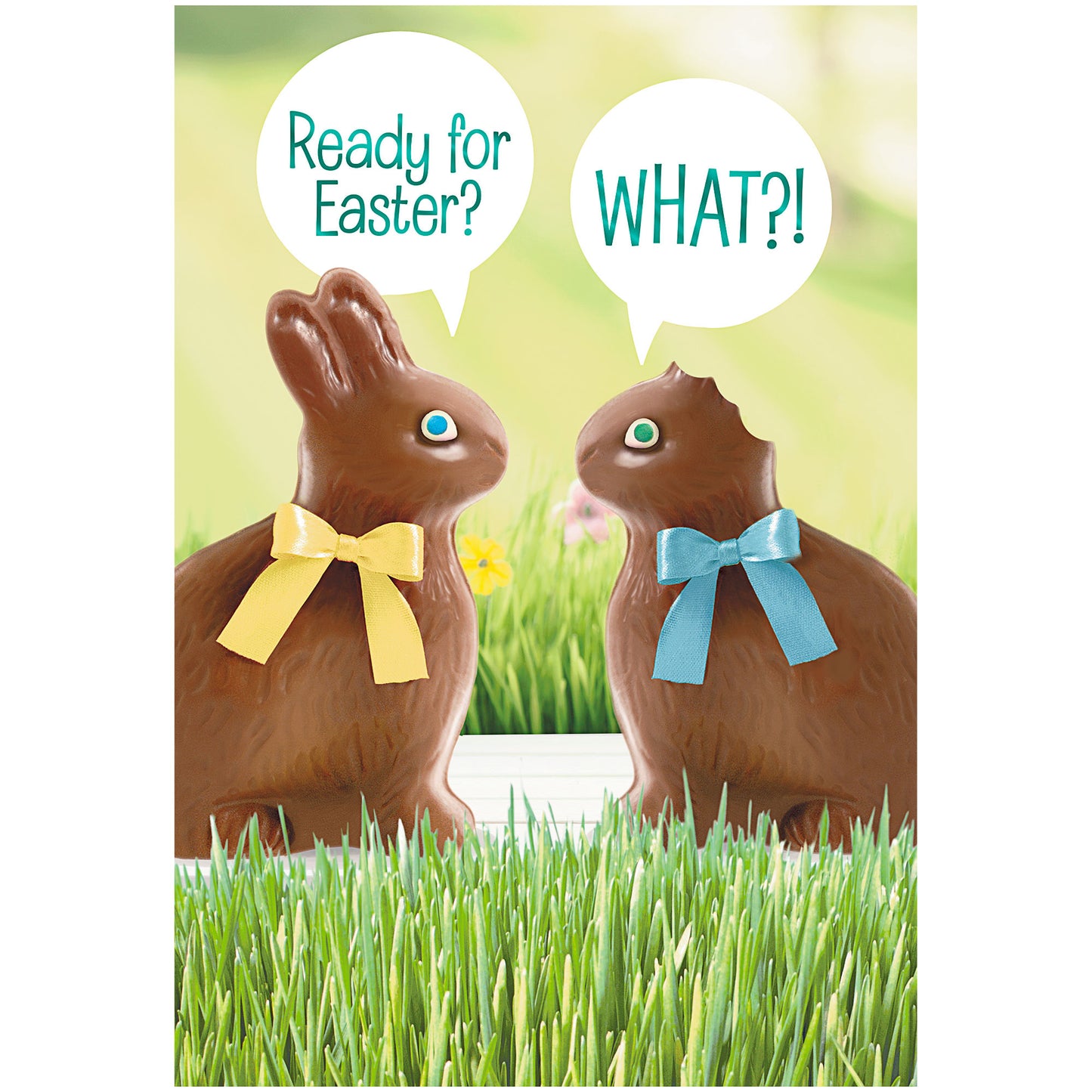 Easter Card Chocolate Bunnies