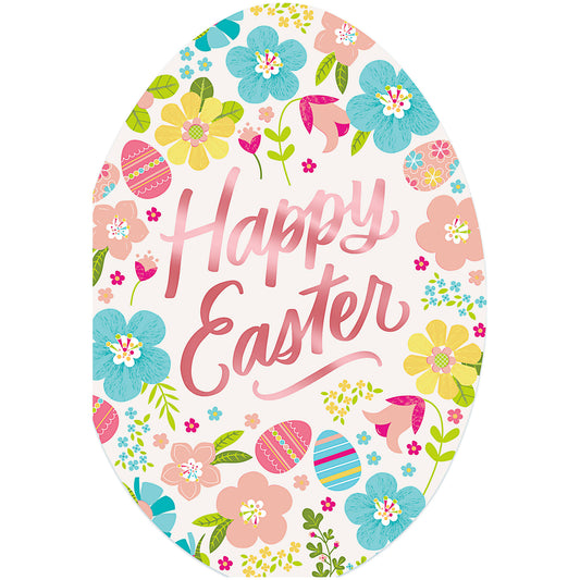 Easter Card Floral Egg