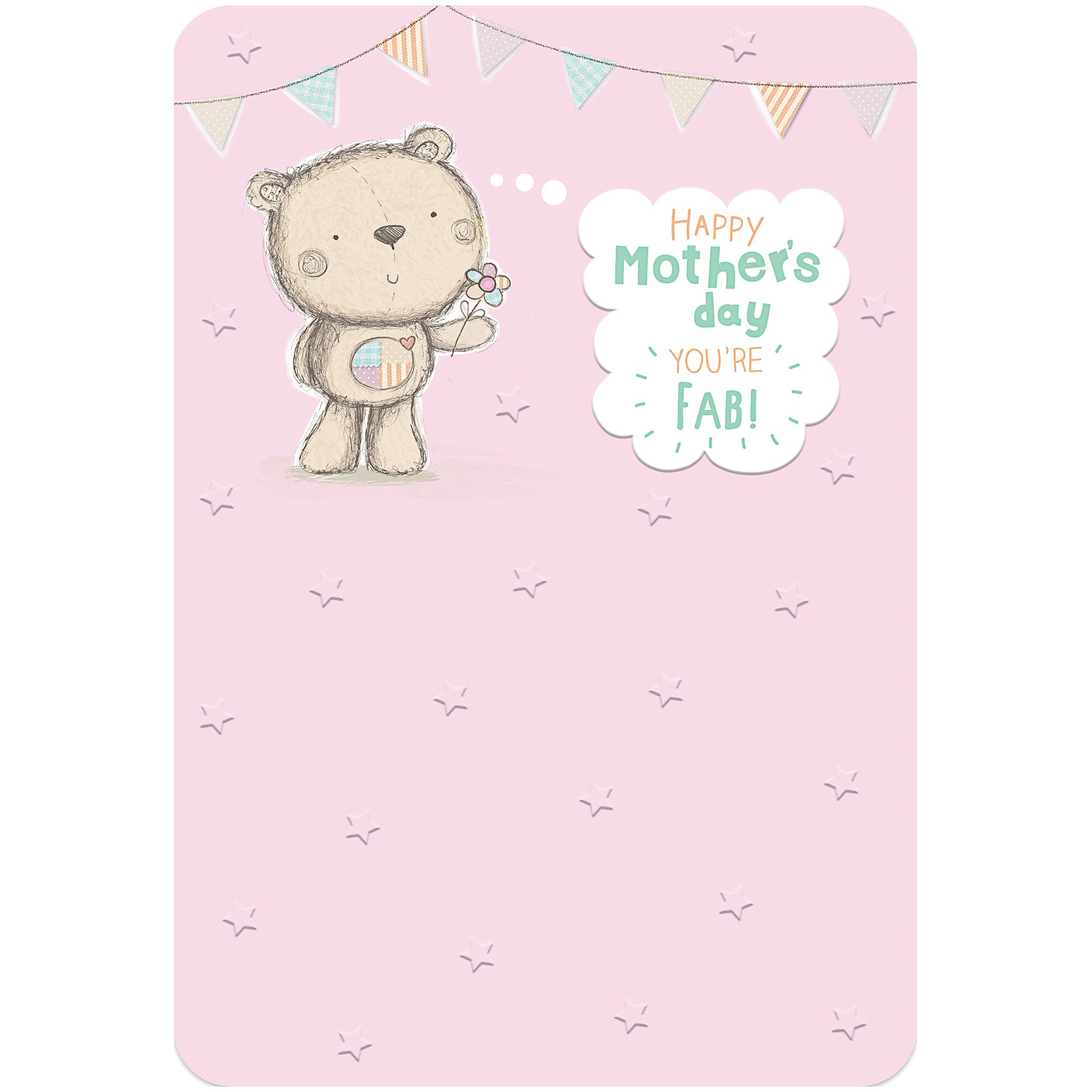Mother's Day Card Thought Bubble Bear – The Reject Shop