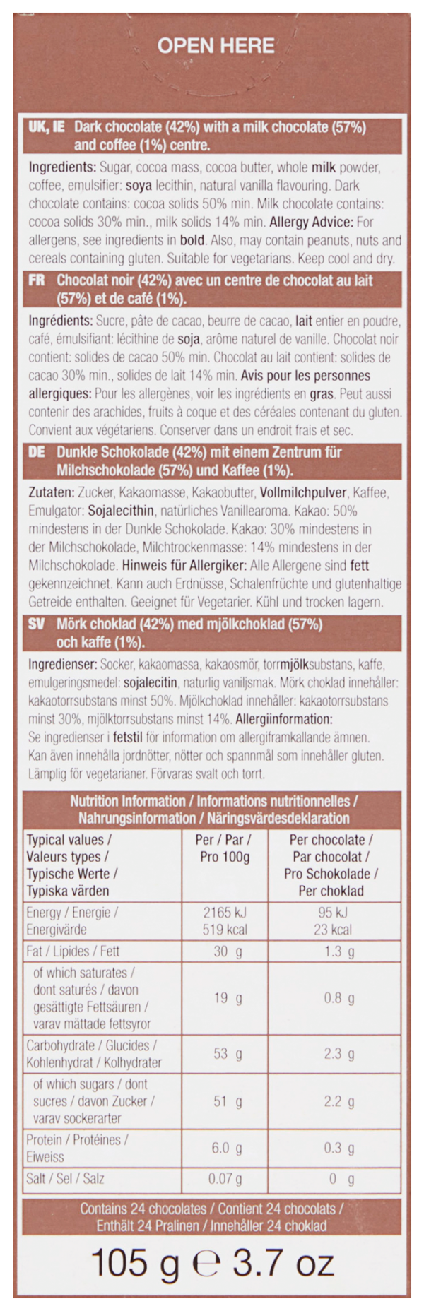 Elizabeth Shaw Cappuccino Flutes 105g