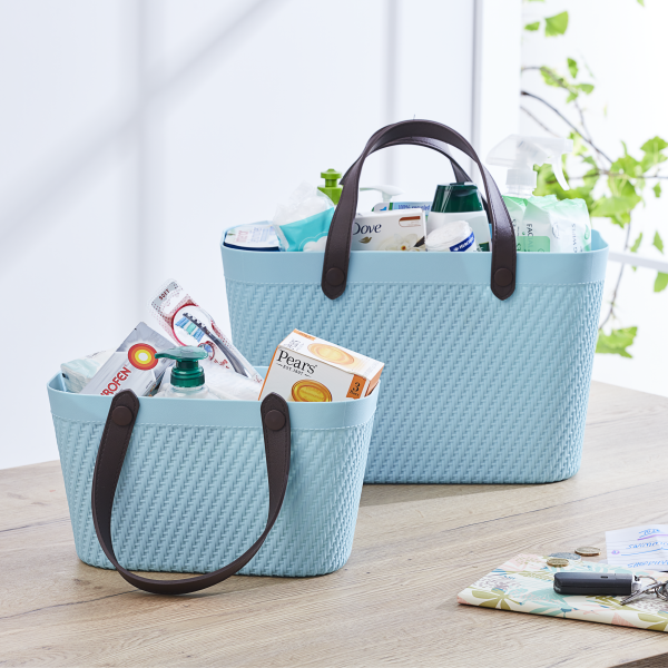 Shopping Basket Aqua Large