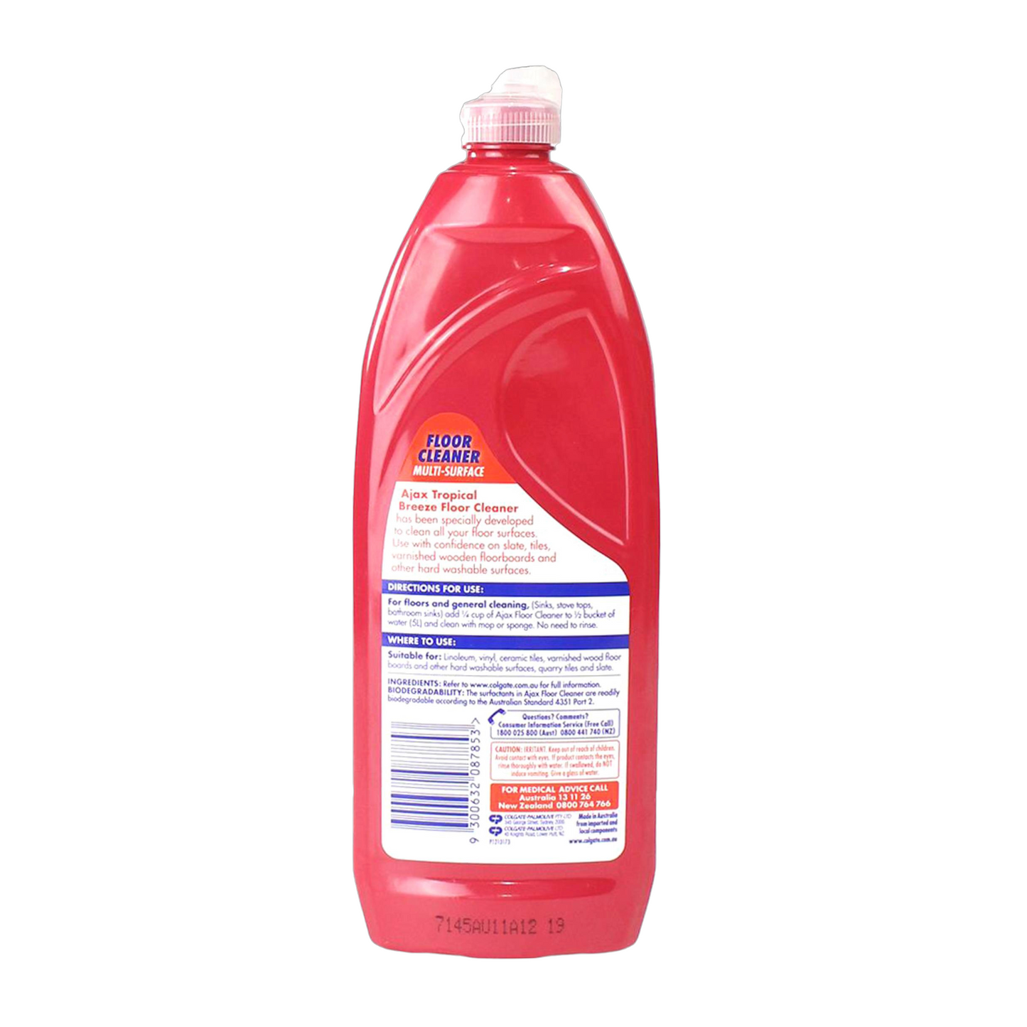 Ajax Floor Cleaner Tropical Breeze 750mL