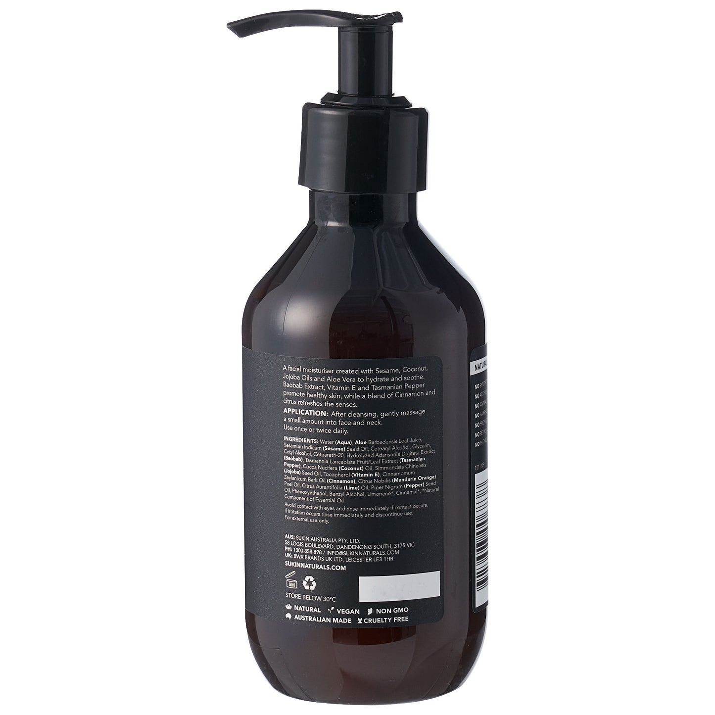 Sukin Men Facial Moisturiser 225mL