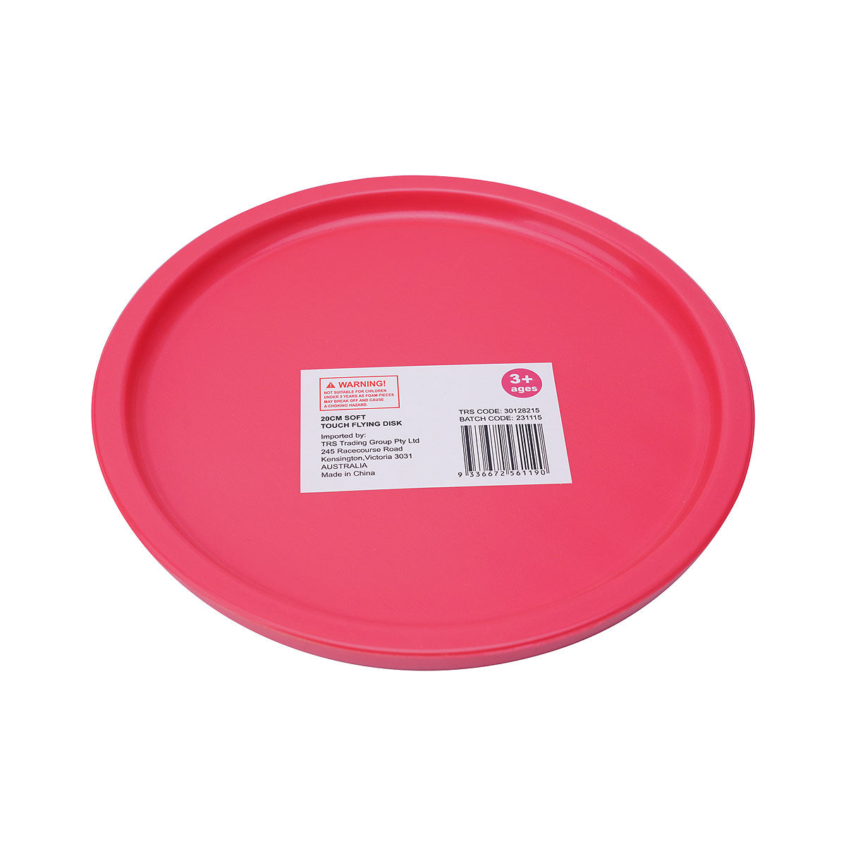 Flying Disk Soft Touch 20cm Assorted