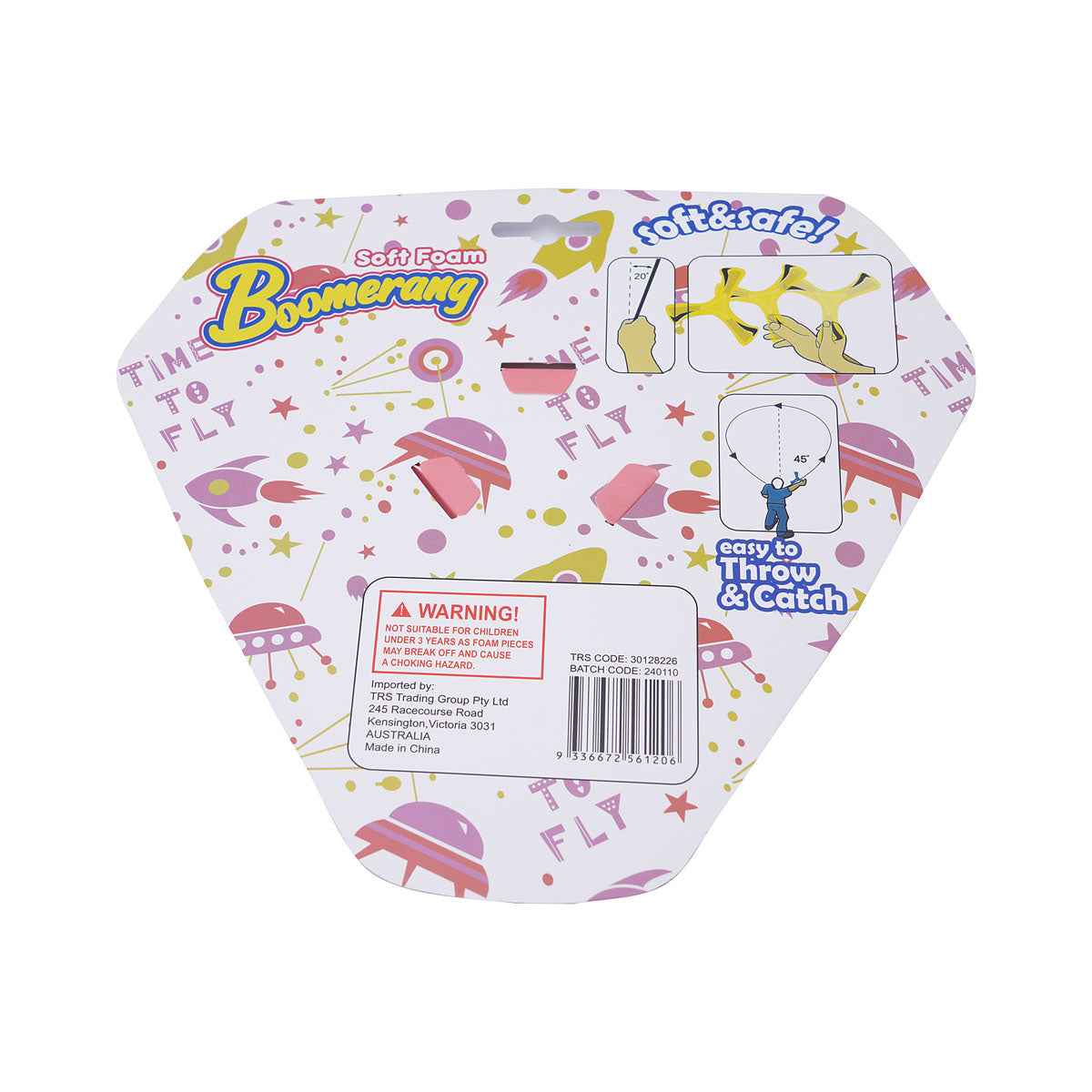 Boomerang Soft Touch 20cm Assorted