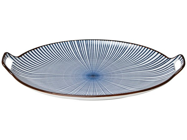 Japandi Oval Platter 33.5cm
